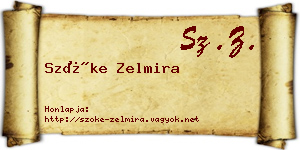 Szőke Zelmira névjegykártya